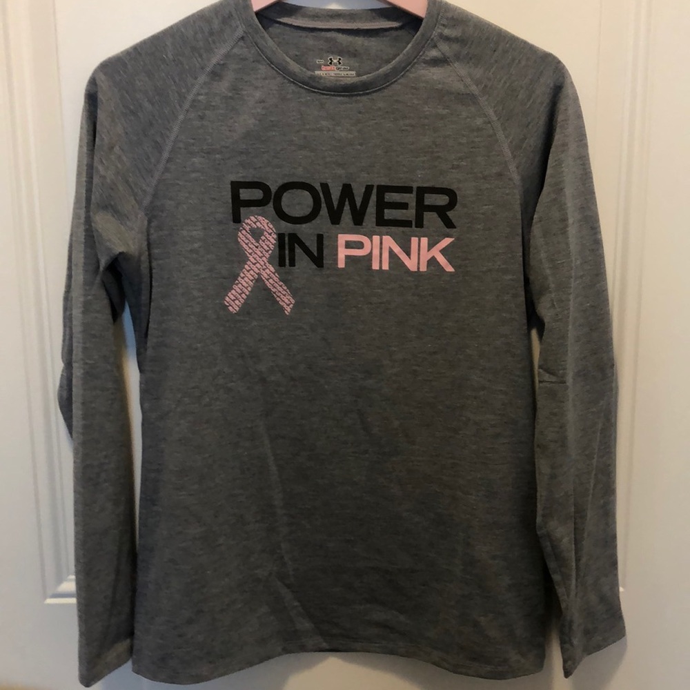 NWOT Under Armour Power In Pink top 🎀